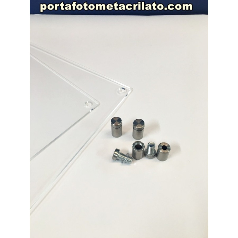 Expositor A4 pared con Separadores Inox Expositor A4 pared con Separadores Inox