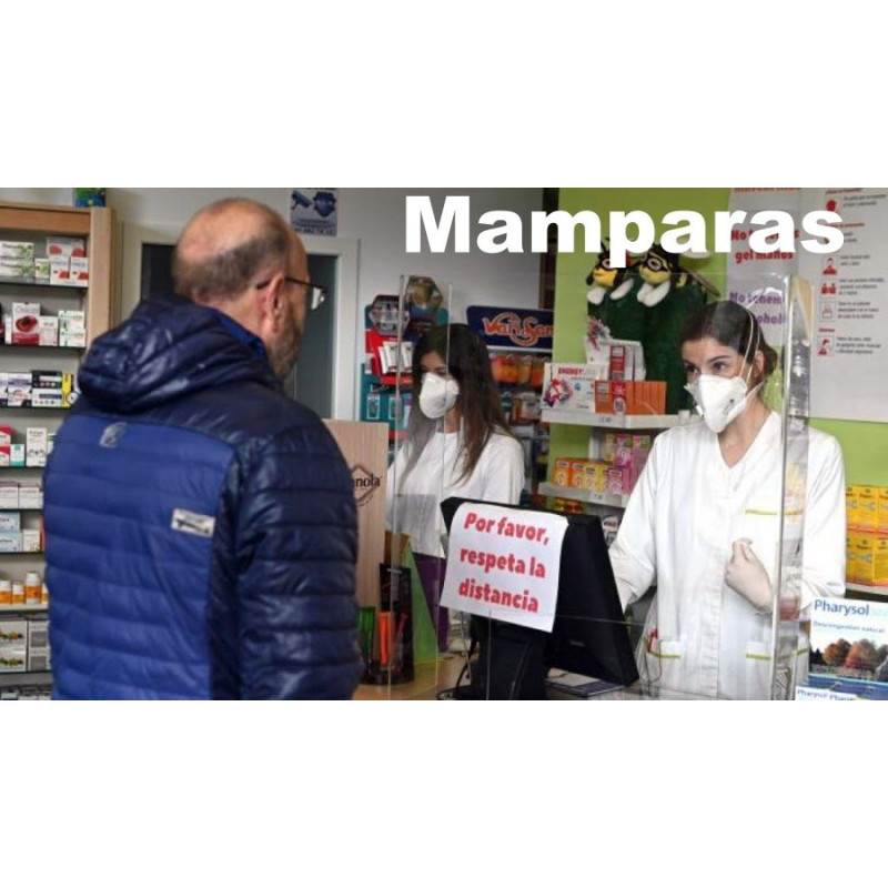 Mampara proteccion metacrilato Mampara proteccion metacrilato