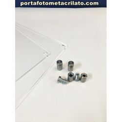 Expositor A4 pared con Separadores Inox